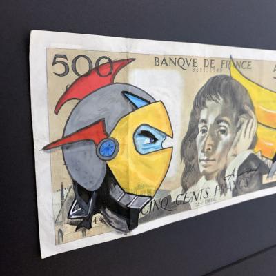 Cisco - The prince, 2025 - Acrylique sur billet 2