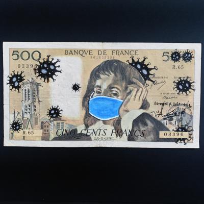 Cisco - Wuhan, 2026 - Acrylique sur billet 2