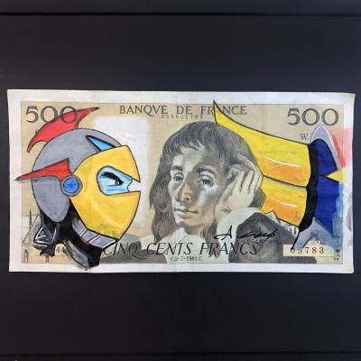 Cisco - The prince, 2026 - Acrylique sur billet 2