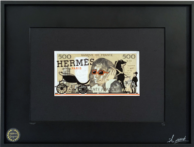 Cisco - Kelly, 2024 - Acrylique sur billet 2