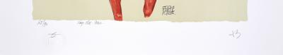 Egon SCHIELE (after) - La fille en rouge, 1913 - Numbered Lithograph 2