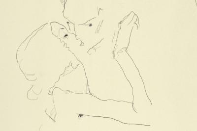 Egon SCHIELE (after) - Le baiser, 1911 - Lithographie numérotée 2
