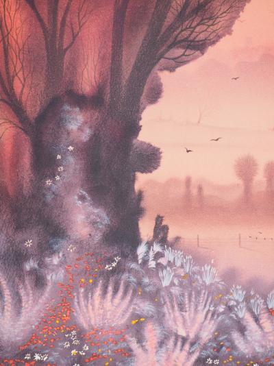 Xavier Degans- Coucher de soleil, 1977 - Lithographie originale signée 2