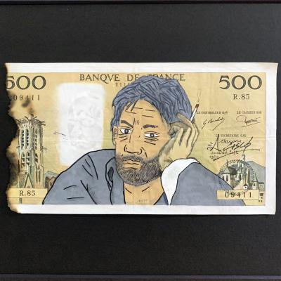 Cisco - Gainsbarre, 2024 - Acrylique sur billet 2