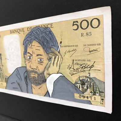 Cisco - Gainsbarre, 2024 - Acrylique sur billet 2