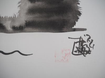 Laszlo TIBAY - Tendresse de chats - Dessin original, signé 2