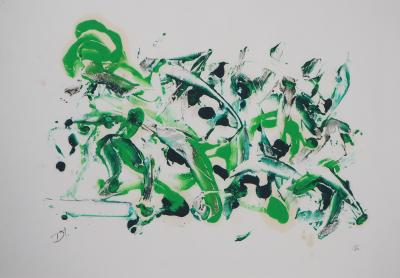 Dora MAAR - Au Jardin -  Technique mixte sur papier 2
