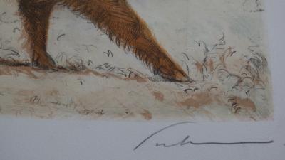 Blaise PRUD’HON - Le sanglier - Lithographie originale signée 2