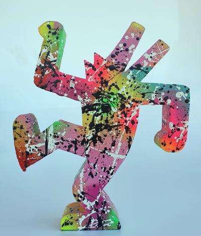 SPACO - Haring-dog-dance, 2021 - Sculpture 2