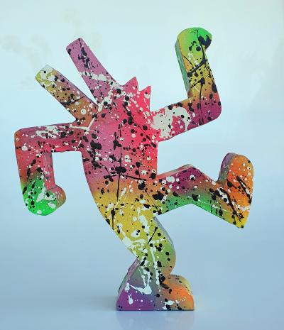 SPACO - Haring-dog-dance, 2021 - Sculpture 2