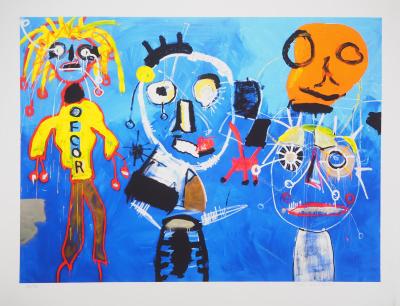 Paul KOSTABI - Hommage aux Beatles - Impression pigmentaire signée 2