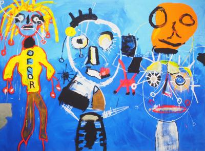 Paul KOSTABI - Hommage aux Beatles - Impression pigmentaire signée 2