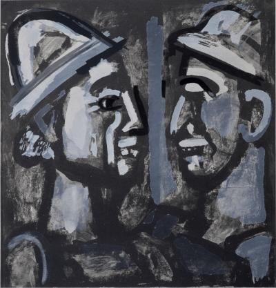 Georges ROUAULT (after) - Face à Face, 1933 - Lithograph enhanced with gouache 2