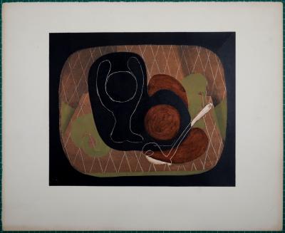Georges BRAQUE (d'après) - Nature morte, 1933 - Pochoir 2