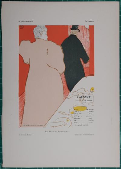 Henri DE TOULOUSE-LAUTREC (after) - L’Argent, 1898 - Lithograph 2