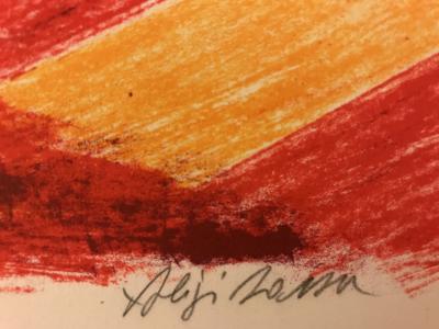 Aligi SASSU - Sans titre - Lithographie signée au crayon 2