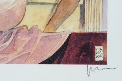 Milo MANARA - Le cadeau au Roi, 2003 - Impression signée au crayon 2