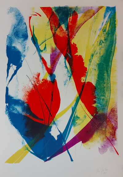 Paul JENKINS - Composition, 1969- Original lithograph signed in pencil 2