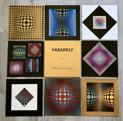 Victor VASARELY (d’après) - Vega, 1976 - Portfolio complet de 8 impressions offset 2