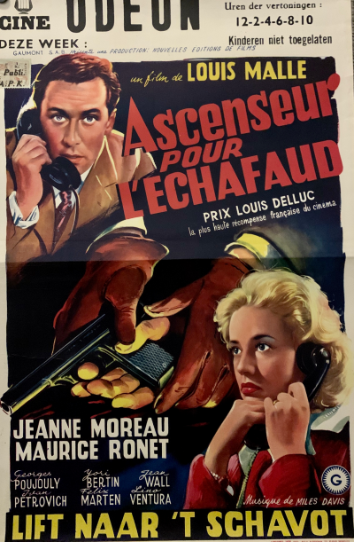 Ascenseur pour l’échafaud, 1958 - Affiche de cinéma 2