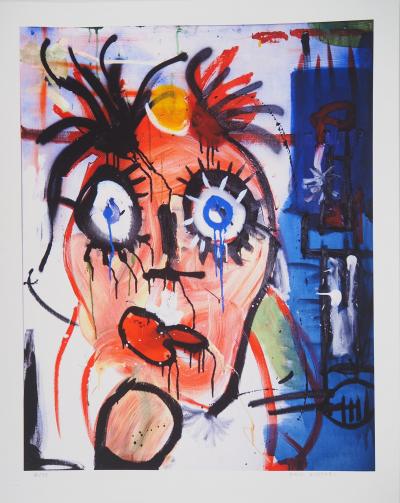 Paul KOSTABI  - Mon ami Andy Warhol - Impression pigmentaire signée 2