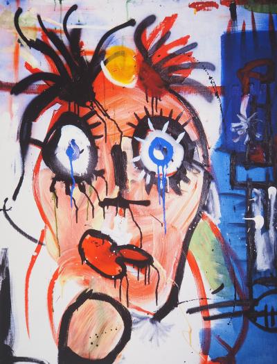 Paul KOSTABI  - Mon ami Andy Warhol - Impression pigmentaire signée 2