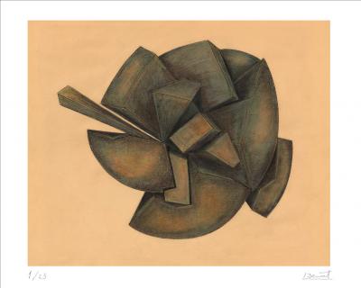 Serge BENOIT - Eclatement - Estampe pigmentaire signée au crayon 2
