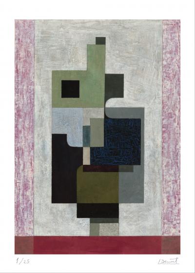Serge BENOIT - Composition - Estampe pigmentaire signée au crayon 2