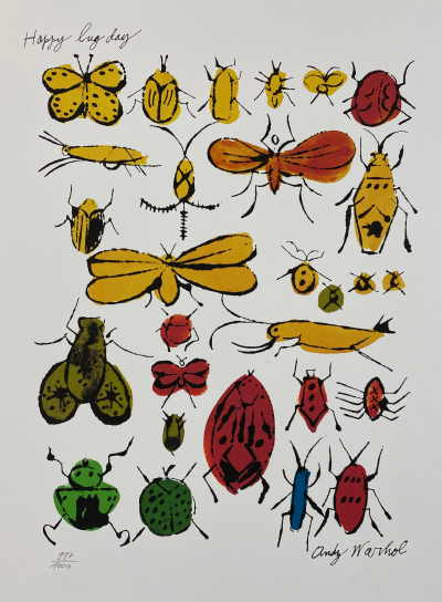 Andy WARHOL (d’après) - Happy bug day - Granolithographie 2