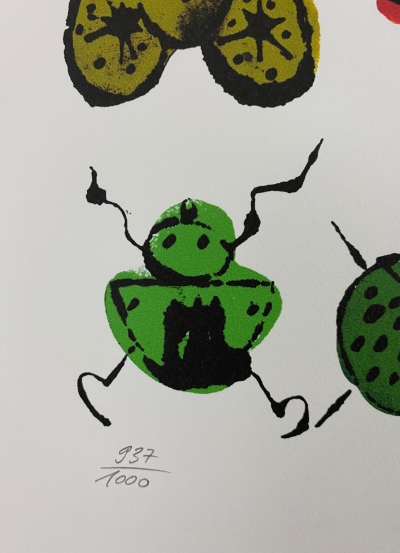 Andy WARHOL (d’après) - Happy bug day - Granolithographie 2