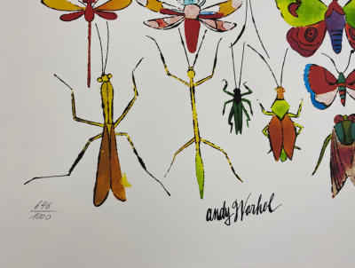 Andy WARHOL (d’après) - Happy bug day - Granolithographie 2