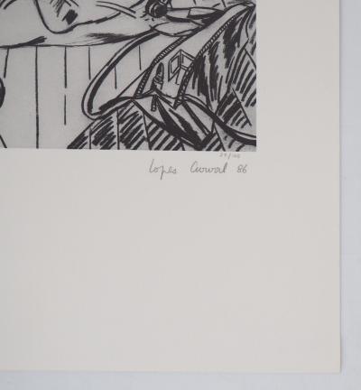Catherine Lopes-Curval - Les amants emportés - Impression offset signée 2