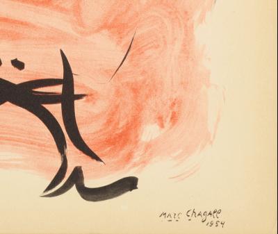 Marc CHAGALL (after) -  Femme à L’oiseau (1954), 1959 - Lithograph/pochoir 2
