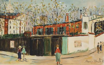 Maurice UTRILLO (d’après) - La Commune Libre de Montmartre, 1959 - Lithographie et pochoir 2