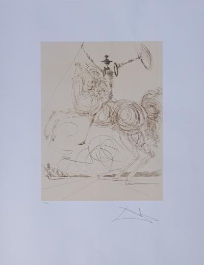Salvador DALI (d’après) - Don Quichotte - Lithographie signée 2