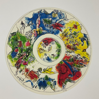 Marc CHAGALL (d’après) - Étude pour le plafond de l’Opéra Garnier - Lithographie 2