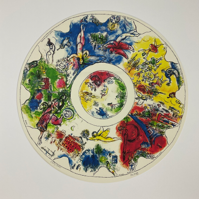Marc CHAGALL (d’après) - Étude pour le plafond de l’Opéra Garnier - Lithographie 2