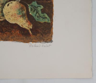 Roland Oudot - Femme à la rose - Lithographie originale signée 2