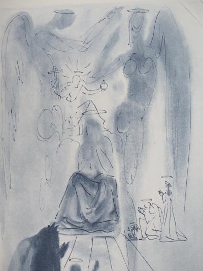 Salvador DALI - Paradiso 12: Il trionfo di Cristo e della Vergine - Incisione firmata 2