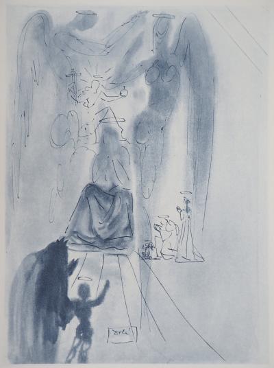 Salvador DALI - Paradiso 12: Il trionfo di Cristo e della Vergine - Incisione firmata 2