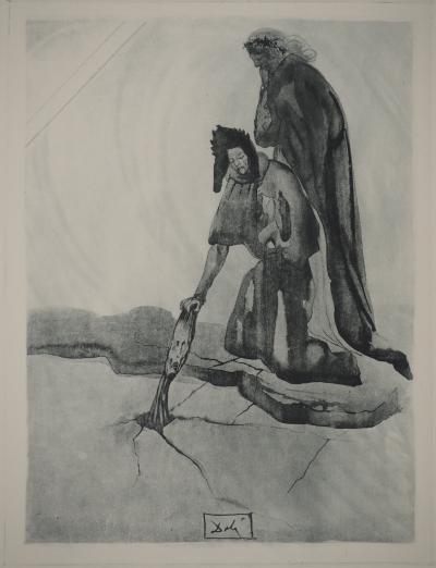 Salvador DALI - Enfer 33 : Les Traîtres envers leur patrie - Gravure signée 2