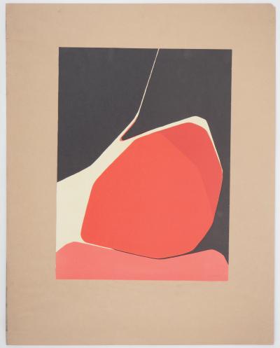Pablo Palazuelo - Abstraction Orto - Lithographie originale signée 2