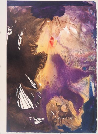 Salvador DALI - Biblia Sacra : Veau d’or, 1967 - Lithographie originale signée 2