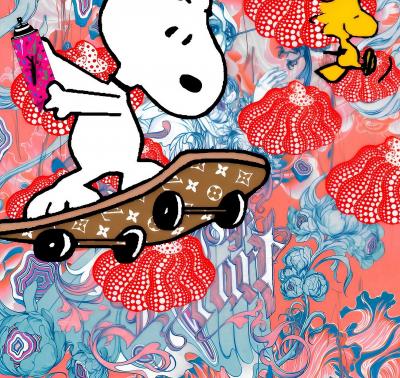 Death NYC - DEATHK268 2020 - Snoopy x Kusama - Original signed screenprint 2