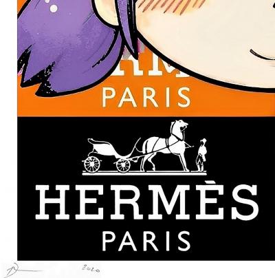 Death NYC - DEATHK701 2020 - Nara x Hermès  - Sérigraphie originale signée 2