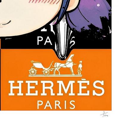 Death NYC - DEATHK701 2020 - Nara x Hermès  - Sérigraphie originale signée 2
