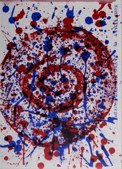 Sam FRANCIS - Seins Ronds De Jayne Mansfield, 1964 - Lithographie 2