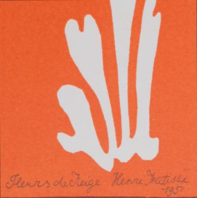 Henri MATISSE (d’après) - Fleurs de Neige, 1958 - Lithographie 2