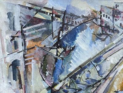 Roger LERSY - Grand canal à Venise, 1963 - Huile sur toile - Signée 2