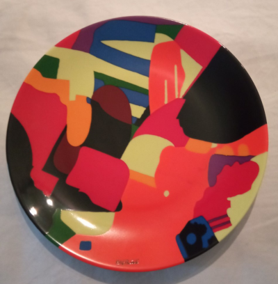 Roland BIERGE  - Sans titre, 1990 - Assiette sérigraphiée 2